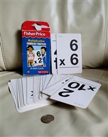 Fisher Price 1998 math cards learning set preowned in colorful design