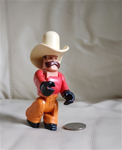Vintage collectible Fisher Price 1979 Huski helper cowboy figure toy