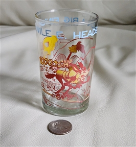 Roadrunner and the Coyote 1974 Warner Bros glass