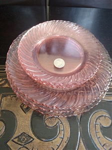 Fortecrisa Mexico Rosaline pink 6 swirl plates
