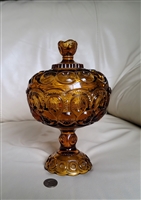 preowned vintage le smith amber moon star compote