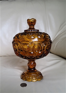 preowned vintage le smith amber moon star compote