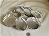 Vintage Fox Run round metal seven egg tart molds collectible kitchen accessories.