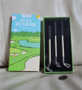 Golf club set of 3 pens by Eureka office accessory