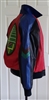 PELLE NY Milano vintage football leather bomber varsity jacket