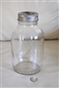 Duraglas clear glass jar Presto lid half gallon kitchen storage