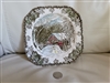 Johnson Brothers Friendly Village Covered Bridge ironstone salad plate with black mark made in England