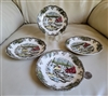Johnson Brothers The Friendly Village The Ice House ironstone set of four saucers made in England