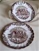 Johnson Brothers Heritage Hall Colonial Overhang ironstone set of two saucers made in England