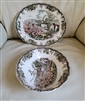 Johnson Brothers Friendly Village The Village Green ironstone platter and oval bowl set made in England