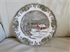 ​Johnson Brothers Friendly Village School House ironstone dinner plate with black mark made in England