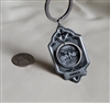 Harry Potter Universal Studios metal keychain in silvertone design