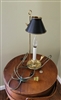 vintage brass orient express style table lamp 1980s preowned home decor