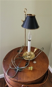 vintage brass orient express style table lamp 1980s preowned home decor