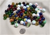 Collectible multicolor glass marbles set 70 plus