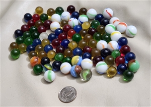 Collectible multicolor glass marbles set 70 plus