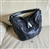 Charles David black scale embossed leather hobo bag with silver tone handle hooks and weighted flip closure
