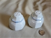 Porcelain salt pepper shakers Avante Blue Mikasa elegant vintage kitchen accessories and collectible shakers