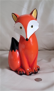 Large red Fox money bank KMP Gifts