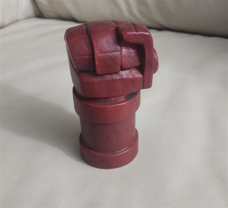 Hellboy Right Hand of Doom Bank in burgundy red color desk decor