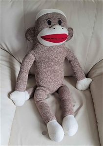 Sock Monkey 35 in MAXX 2011 toy decor collectible vintage raggedy dolls