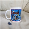 Woody Cars Hawaiian Islaners porcelain mug