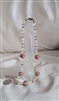 Womens Necklace Vintage Hand Painted Floral Glass Beads Frosted Jewelry