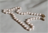 vintage monet faux pearl necklace jewelry champagne color 1990s women fashion accessory collectible