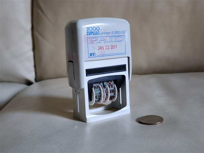 2000 PLUS S 260 PAID Date Stamp Modern Heritage DIY