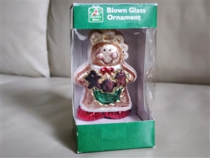 Glass Christmas House holiday ornament decor collectible vintage display and gifts