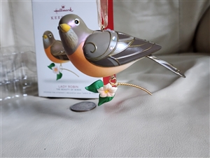 Hallmark Keepsake 2018 Lady Robin ornament Christmas tree decor, gift from The beauty of birds