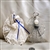 Handcrafted spiritual ornaments lace and metal angels
