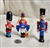 vintage holiday ornaments features 3 classic toys Nutcracker soldiers holiday ldecor