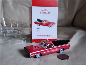 Christmas ornaments Hallmark 1968 Ford Ranchero GT 20th edition die cast truck