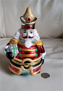 Christopher Radko Nutcracker trinket box 2004 collectible Holiday season decor and gifts idea