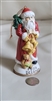 Vintage memories of Santa porcelain ornament 1900 Belgium.
