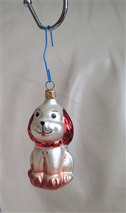 Collectible glass dog ornament Christmas decor collectible holiday season decor