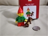 Elf and Teddy 2021 Hallmark Keepsake LEGO Christmas tree ornament, artist crafted Jake Angell holiday season decor.