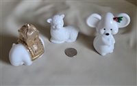 Milk glass vintage Avon cologne empty bottles collectible vanity display