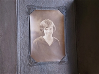 Vintage woman photography in an envelope style