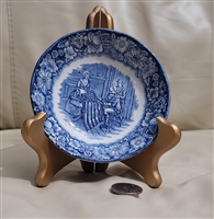Fruit dessert bowl Staffordshire Liberty Blue Betsy Rose design collectible white and blue home decor and kitchen accessory