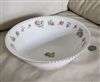 Johnson Brothers Windsor Ware English Rose pink floral porcelain serving bowl made in England