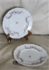 Johnson Brothers pink rosebuds porcelain bread and butter plates set of two made in England