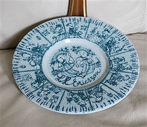 Elegant decorative porcelain plate Bjørn Wiinblad Denmark LE Ericsson