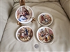 Vintage Liverpool Road Pottery Cries of London porcelain coaster set from Stoke on Trent
