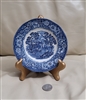 Vintage Staffordshire porcelain England, bread and butter plate in Liberty Blue Historic Colonial Scenes.