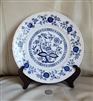 Blue Heritage dinnerplate by Enoch Wedgwood Tunstal in blue onion design.