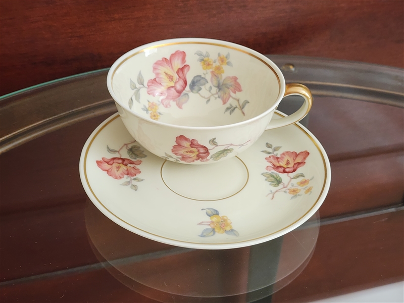 Haviland Bavaria Germany Porcelain teacup and saucer tea time elegant display