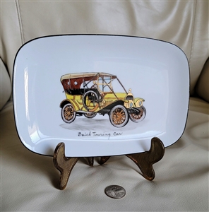 Buick Touring Car hand painted plate Ella M Booths colorful display