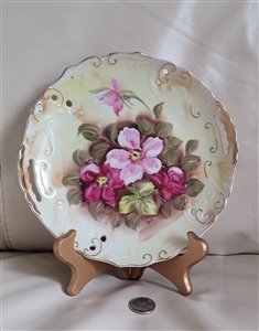 ENESCO Japanporcelain porcelain plate Primrose eight and half inch handpained porcelain